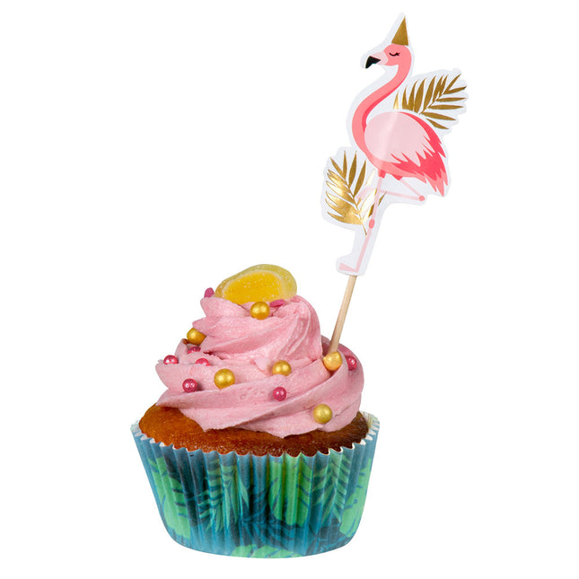 Flamingo Cocktailprikkers 13cm 12st