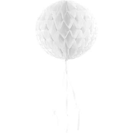 Honeycomb Bal Wit Franje 30cm