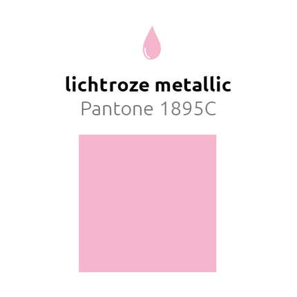 Lichtroze Reuze Ballon Metallic 60cm