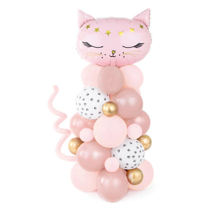 Ballonnenpilaar Kat Roze 1,4m