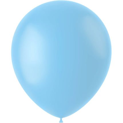 Lichtblauwe Ballonnen Powder Blue 33cm 10st