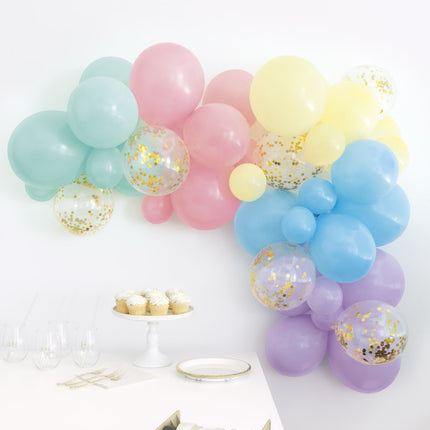 Ballonnenboog Zelf Maken Set Pastel 2,43m