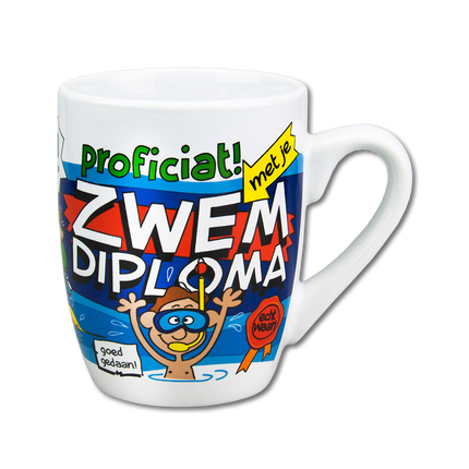 Mok Zwemdiploma 12cm