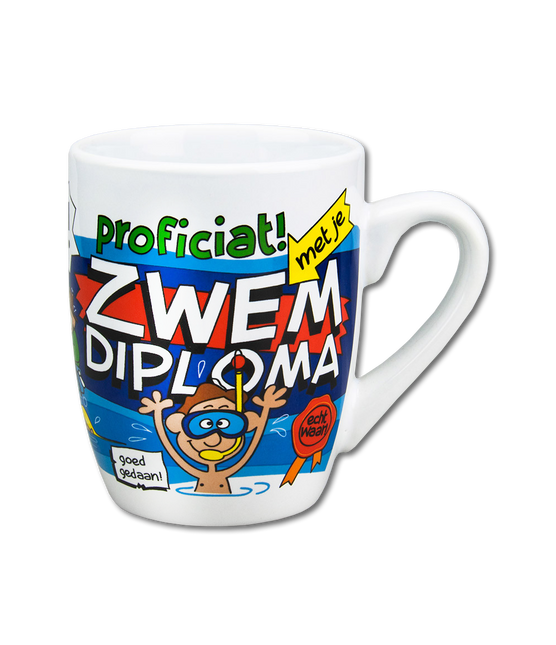 Mok Zwemdiploma 12cm