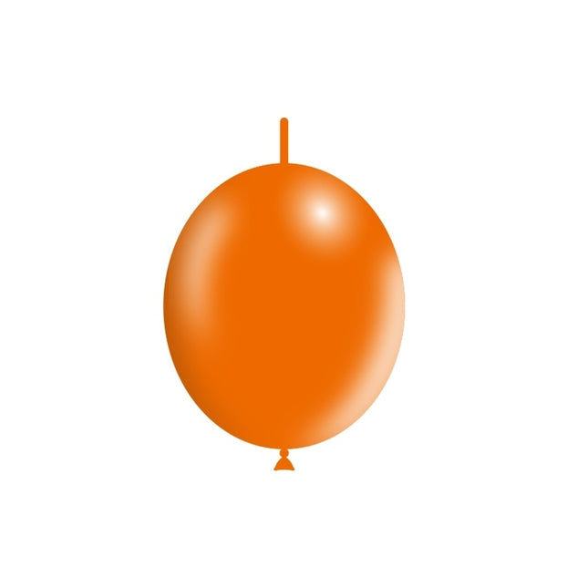 Oranje Knoopballonnen 30cm 50st