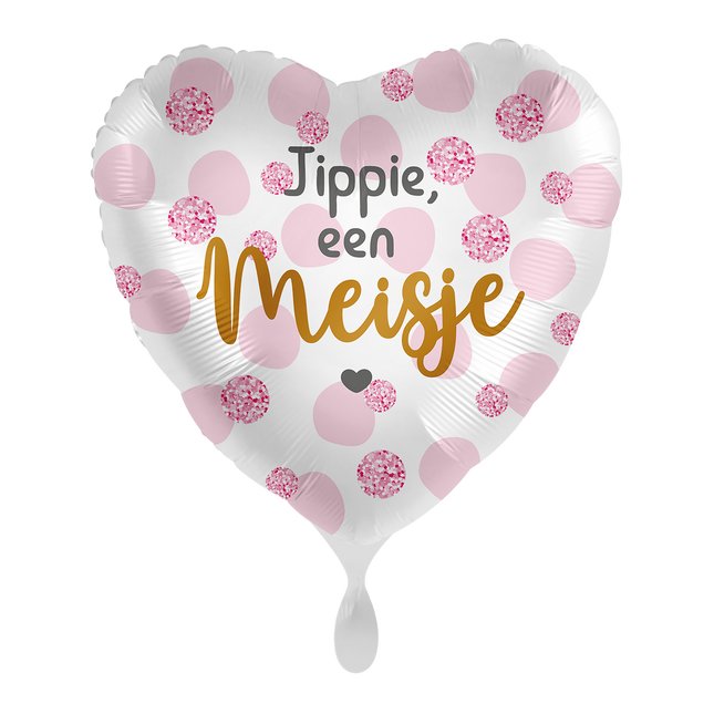 Helium Ballon Jippie - een Meisje