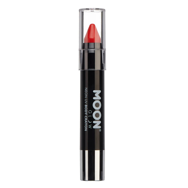 Moon Glow Intense Neon UV Body Crayons Intense Red 3.2g