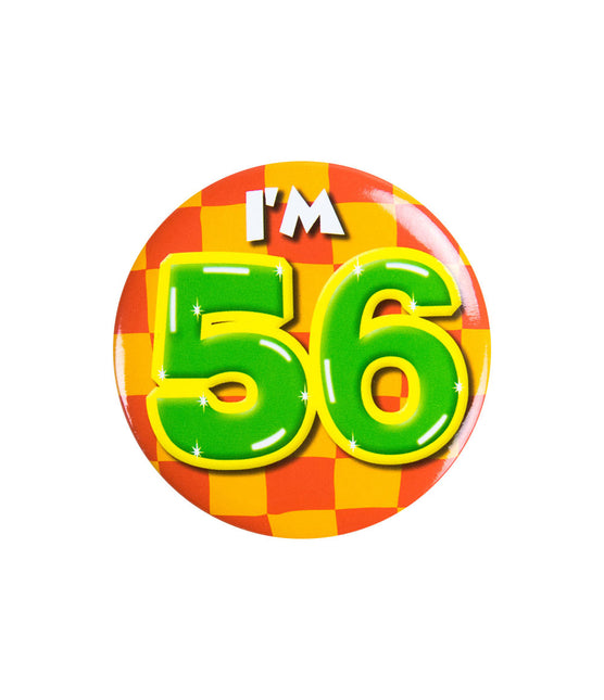 I'm 56 Button 56 Jaar 5,5cm