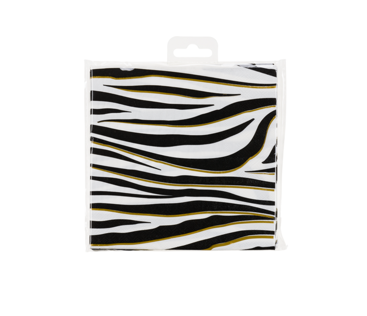 Zebra Servetten 16cm 16st