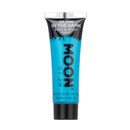 Moon Glow Glow in the Dark Face Paint Blue 12ml