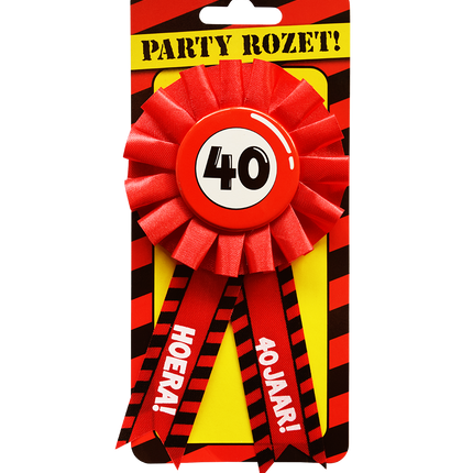 Rozet Hoera 40 Jaar Hoera