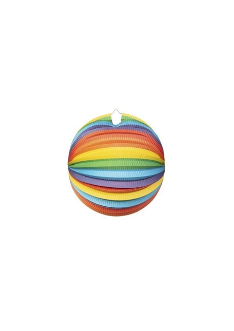 Lampion Regenboog 25cm