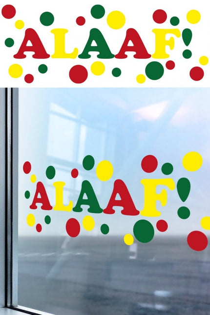 Raamsticker Alaaf 75cm