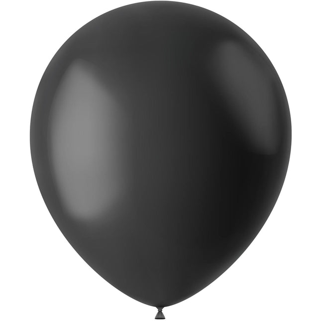 Zwarte Ballonnen Midnight Black 33cm 10st