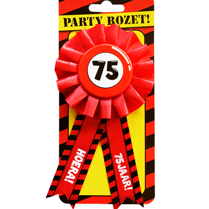 Rozet Hoera 75 Jaar Hoera