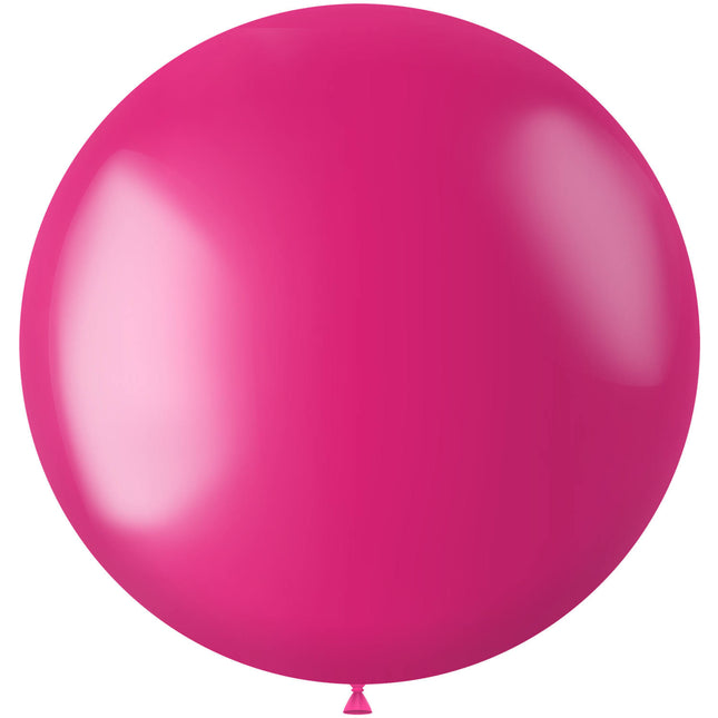 Fuchsia Ballon Metallic Fuchsia Pink 80cm
