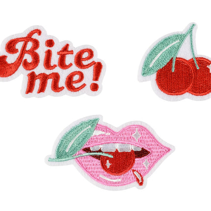 Stijk Embleem Bite Me 3st