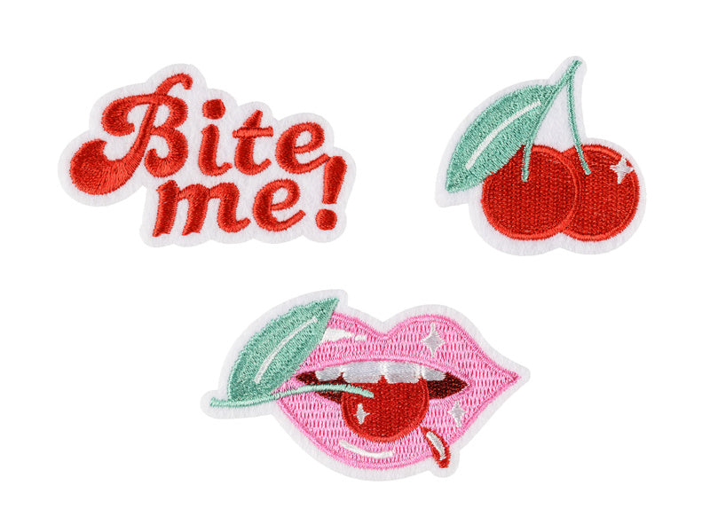 Stijk Embleem Bite Me 3st