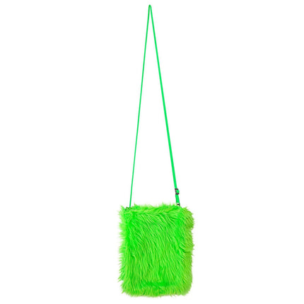 Neon Groene Tas Pluche 25cm