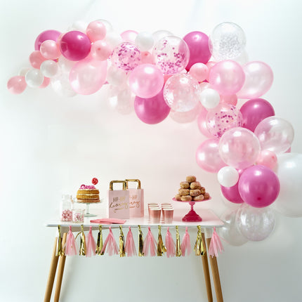 Roze Ballonnenboog DIY Set