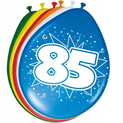 Ballonnen 85 Jaar 30cm 8st