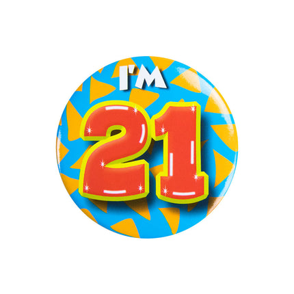 I'm 21 Button 21 Jaar 5,5cm