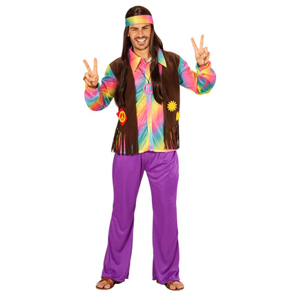 Hippie 60S Kostuum Gekleurd Heren