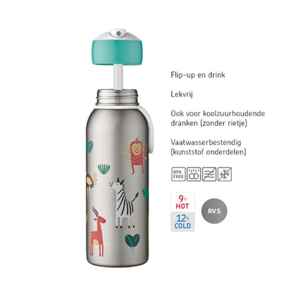 Thermosfles Flip-Up Campus 350ml Animal Friends