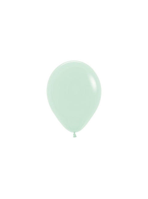 Ballonnen Pastel Matte Green 12cm 50st