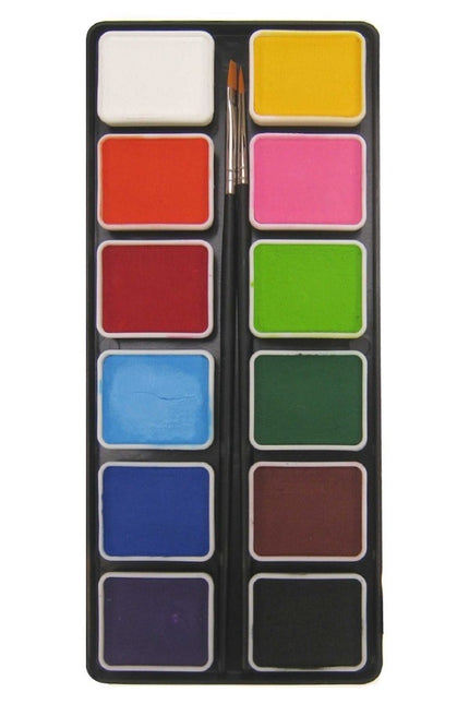 PXP Palet Regular Colours 12 X 6gr With 2 Brushes Size 2