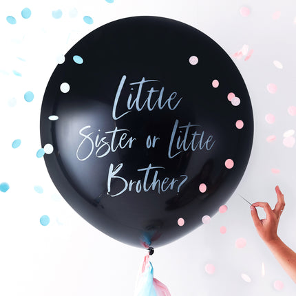 Gender Reveal Ballon Brother Or Sister 60cm