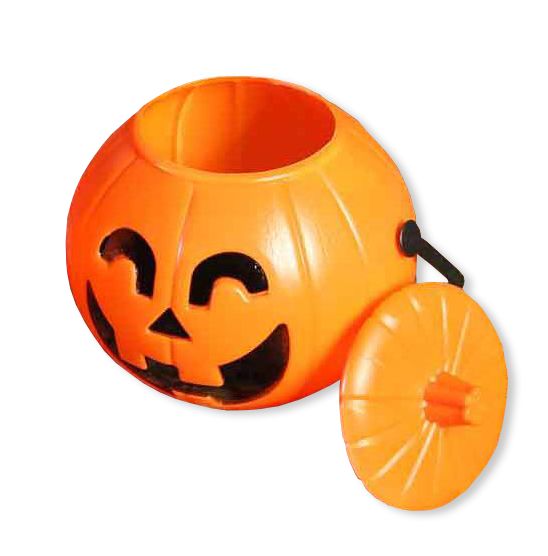 Halloween Pompoen met Deksel 17cm