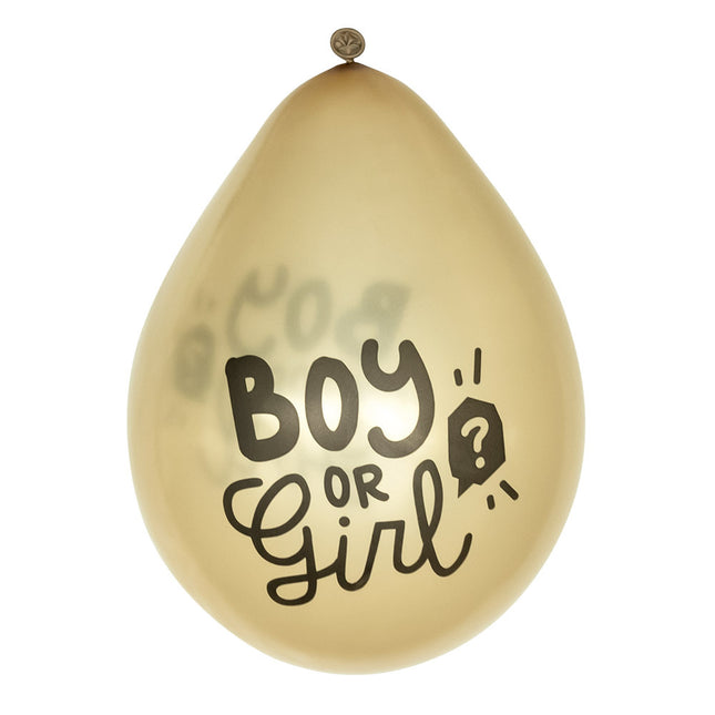 Ballonnen Boy Or Girl Latex 23cm 6st