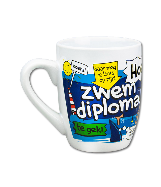 Mok Zwemdiploma 12cm