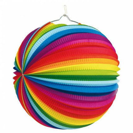 Regenboog Lampion 25cm