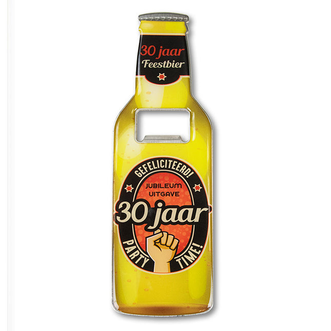 Bieropener 30 Jaar 18,5cm