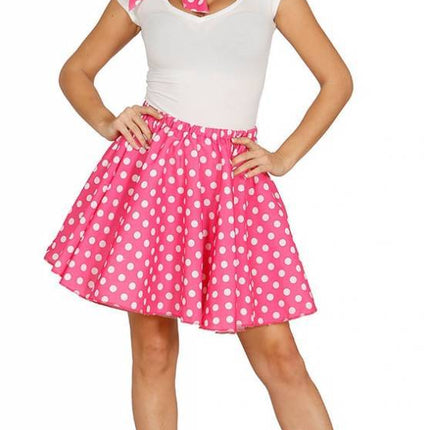 Grease Kostuum Set Roze 50's Dames L