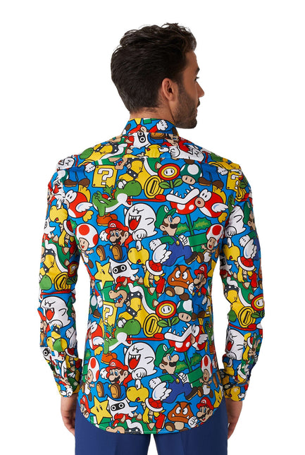 Super Mario Overhemd Heren OppoSuits