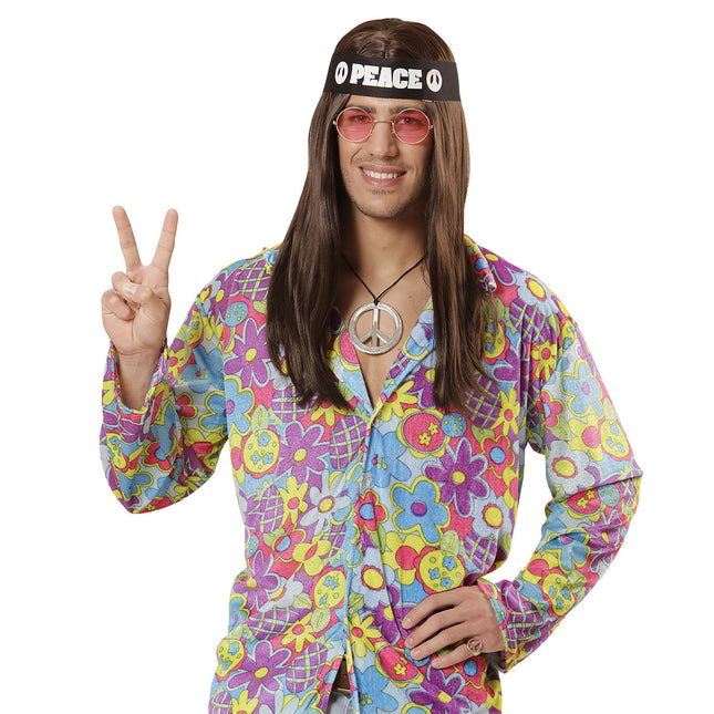 Hippie 60S Verkleedset 3 delig