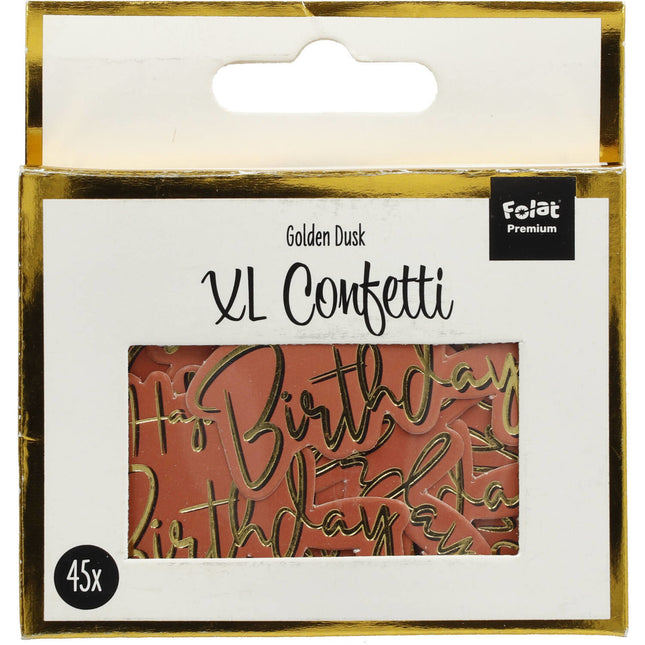 Happy Birthday Tafelconfetti Golden Dusk 45st