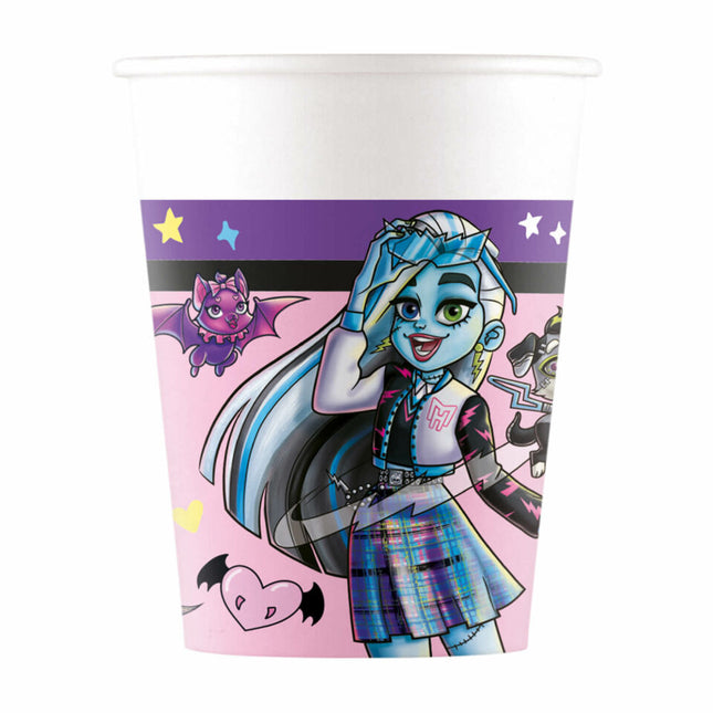 Monster High Bekers 200ml 8st