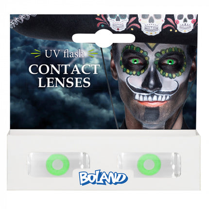 Halloween Maandlenzen Uv Flash Groen