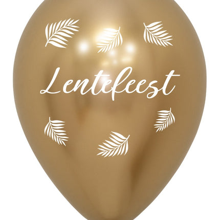 Ballonnen Lentefeest Palms Reflex Gold 30cm 25st