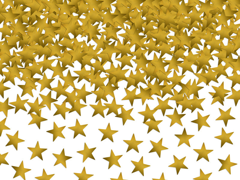 Confetti Sterren Goud 10mm