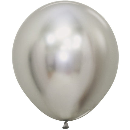 Ballonnen Reflex Silver 45cm 6st