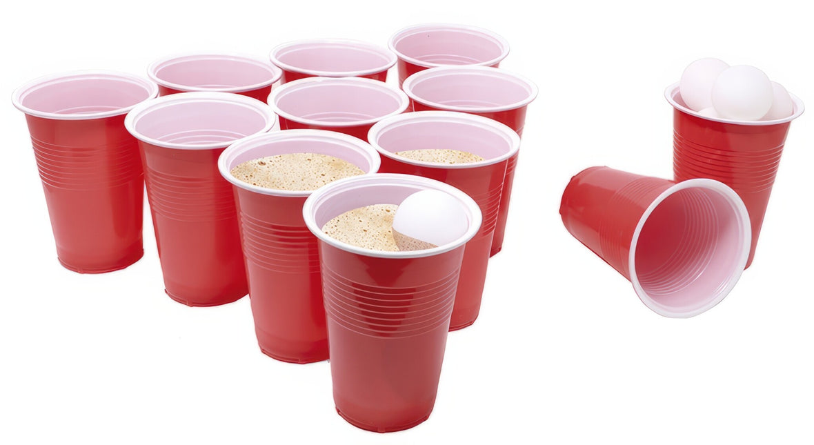 Rode Beerpong Set 35 delig