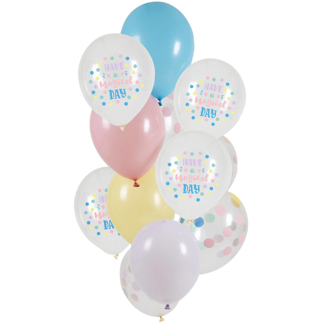 Ballonnen Have A Magical Day 33cm 12st