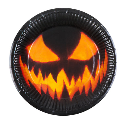 Borden Creepy Pumpkin Papier 23cm 10st