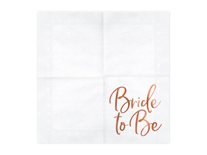 Servetten Bride To Be 33cm 20st