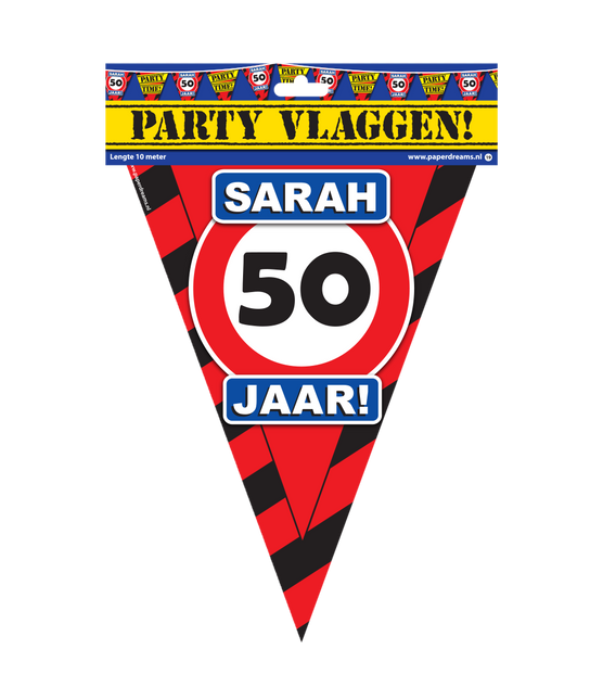 Sarah Slingers Verkeersbord 50 jaar 10m